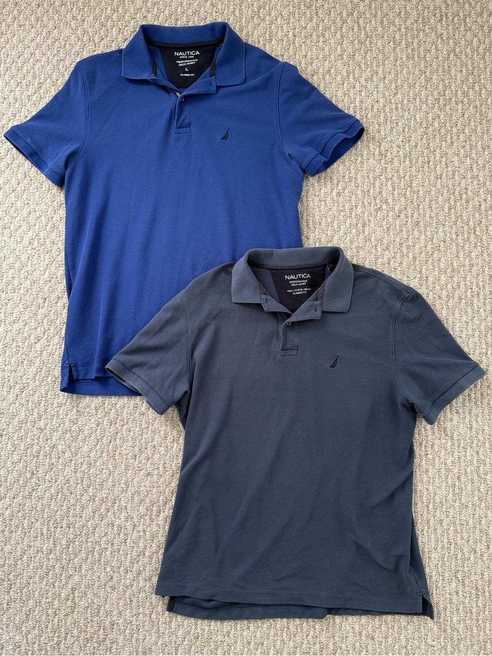 Bundle of Nautica Blue Polo Shirts